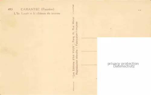 AK / Ansichtskarte Carantec Morlaix 29 Finistere Ile Louet et le chateau du taureau