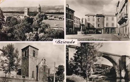 AK / Ansichtskarte BRIOUDE 43 Haute-Loire Vue generale Place Saint Jean l'Eglise Le grand Pont