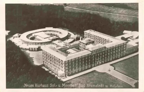 AK / Ansichtskarte Bad Bramstedt Schleswig-Holstein Neues Kurhaus Sol und Moorbad Fliegeraufnahme