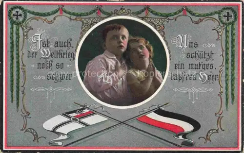 AK / Ansichtskarte Verlag R K Nr. 2635/2 SWR Schwarz Weiss Rot Litho Kinder 