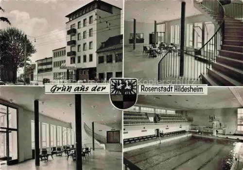 AK / Ansichtskarte HILDESHEIM Badehalle Eingangshalle Hallenbad