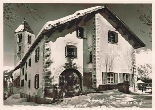 AK / Ansichtskarte Celerina GR Dorfmotiv mit Kirche