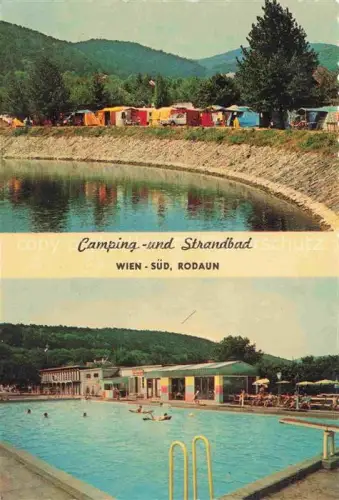 AK / Ansichtskarte Rodaun WIEN AT Camping- und Strandbad Freibad