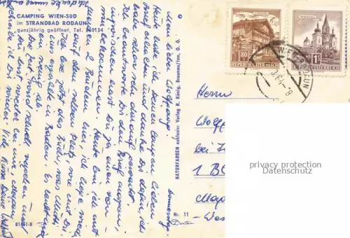 AK / Ansichtskarte Rodaun WIEN AT Camping- und Strandbad Freibad