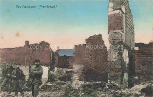 AK / Ansichtskarte Vaudesincourt REIMS 51 Marne Truemmer 1. Weltkrieg Feldzug 1914/15 Feldpost