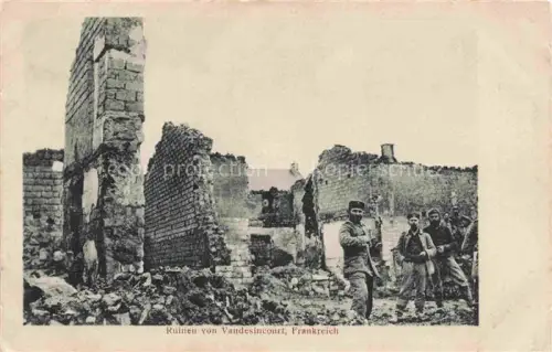 AK / Ansichtskarte Vaudesincourt REIMS 51 Marne Ruinen Feldzug 1914/15 Truemmer 1. Weltkrieg