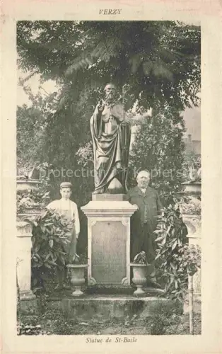 AK / Ansichtskarte Verzy REIMS 51 Marne Statue de St. Basle