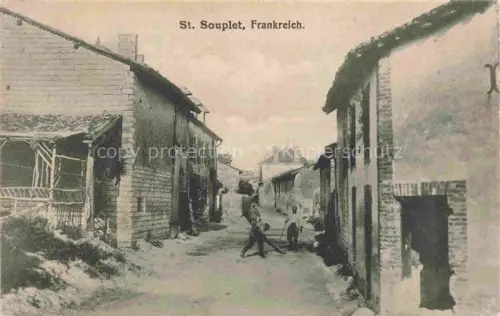 AK / Ansichtskarte St-Souplet-sur-Py REIMS 51 Marne Ruines Grande Guerre Truemmer 1. Weltkrieg