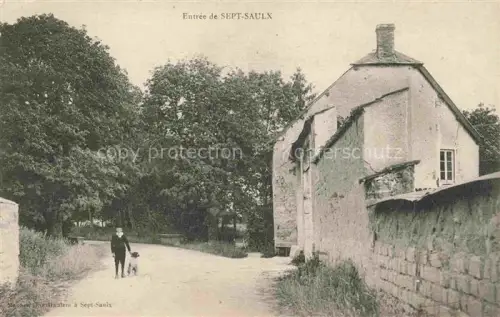 AK / Ansichtskarte Sept-Saulx REIMS 51 Marne Entrée du village