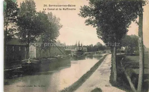 AK / Ansichtskarte Sermaize-les-Bains Vitry-le-Francois 51 Marne Le Canal et la Raffinerie