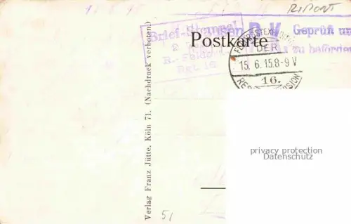 AK / Ansichtskarte Ripont REIMS 51 Marne Vue générale et l'église Pruefstempel