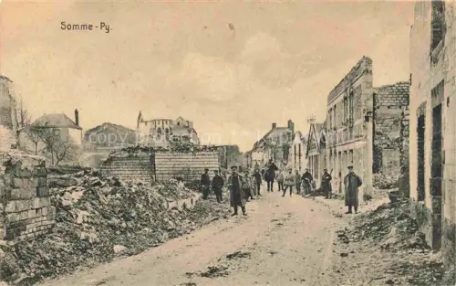AK / Ansichtskarte Somme-Py-Tahure Sainte-Menehould 51 Marne Ruinen Feldzug 1914/15 Truemmer 1. Weltkrieg