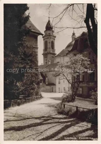 AK / Ansichtskarte Solothurn Soleure SO Ortspartie mit Kirche