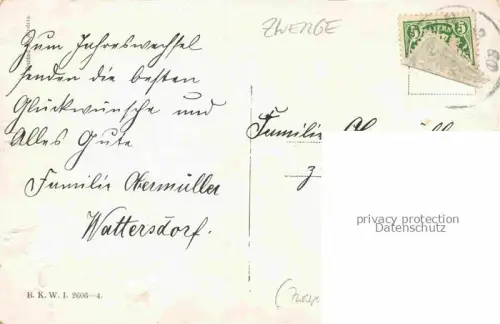 AK / Ansichtskarte Verlag BKWI Verlag B.K.W.I. Nr. Neujahrsgruss Schneemann 2606-4 Zwerge Dwarfs Nains