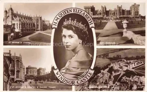 AK / Ansichtskarte Adel UK England Koenigshaus H.M. Queen Elizabeth Windsor Castle London 