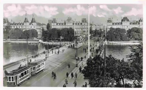 AK / Ansichtskarte STRAssENBAHN Tramway-- Kopenhagen Doronning Louise Bridge 