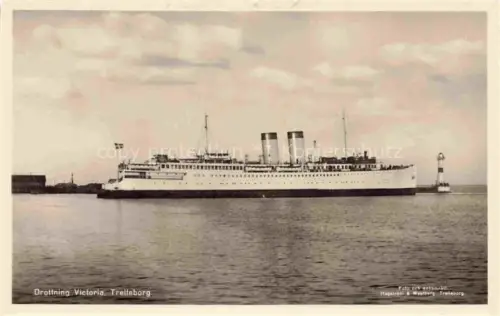 AK / Ansichtskarte Dampfer Oceanliner Drottning Victoria Trelleborg 