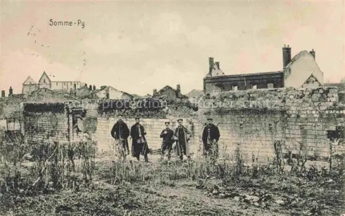 AK / Ansichtskarte Somme-Py-Tahure Sainte-Menehould 51 Marne Ruines Grande Guerre Truemmer 1. Weltkrieg
