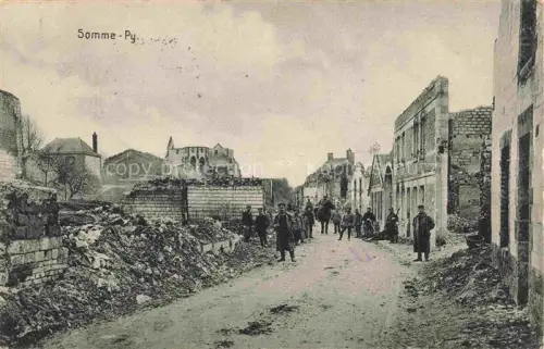 AK / Ansichtskarte Somme-Py-Tahure Sainte-Menehould 51 Marne Ruines Grande Guerre Truemmer 1. Weltkrieg