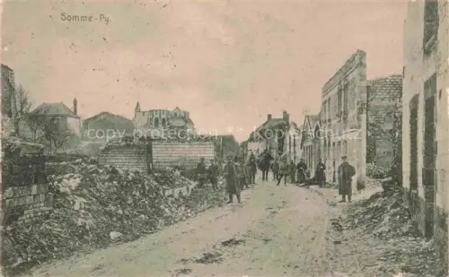 AK / Ansichtskarte Somme-Py-Tahure Sainte-Menehould 51 Marne Ruines Grande Guerre Truemmer 1. Weltkrieg
