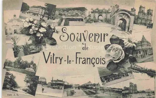 AK / Ansichtskarte Vitry-le-Francois 51 Marne Souvenir de la ville vues d'ensemble