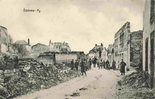 AK / Ansichtskarte Somme-Py-Tahure Sainte-Menehould 51 Marne Ruines Grande Guerre Truemmer 1. Weltkrieg Karte Nr. 276