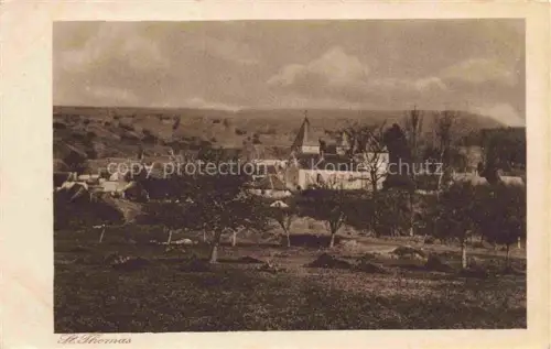 AK / Ansichtskarte St-Thomas-en-Argonne Sainte-Menehould 51 Marne Vue générale et l'église