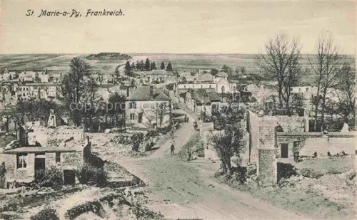 AK / Ansichtskarte St-Marie-a-Py Sainte-Marie-a-Py Suippes 51 Marne Ruines Grande Guerre Truemmer 1. Weltkrieg