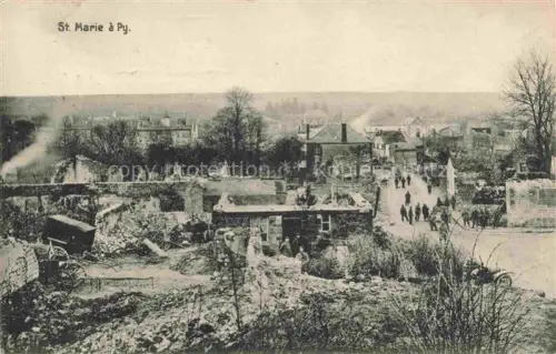 AK / Ansichtskarte St-Marie-a-Py Sainte-Marie-a-Py Suippes 51 Marne Ruines Grande Guerre Truemmer 1. Weltkrieg Karte Nr. 277