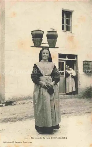 AK / Ansichtskarte Hennebont Lorient 56 Morbihan Marchande de Lait