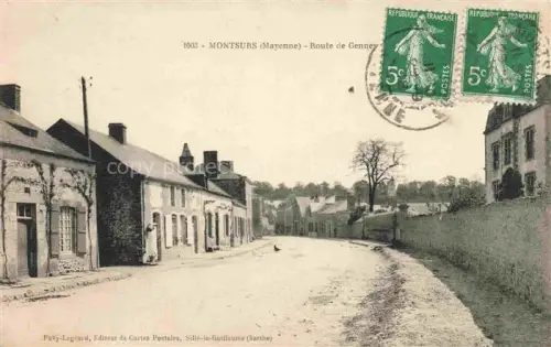 AK / Ansichtskarte Montsurs LAVAL 53 Mayenne Route de Genney