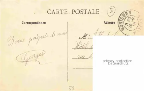 AK / Ansichtskarte Montsurs LAVAL 53 Mayenne Route de Genney