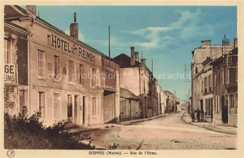 AK / Ansichtskarte Suippes Chalons-en-Champagne 51 Marne Rue de l'Orme Hôtel de Reims