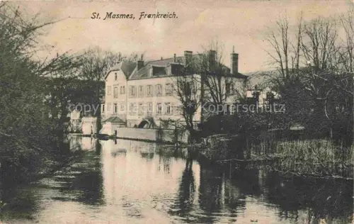 AK / Ansichtskarte St-Masmes REIMS 51 Marne Aux bords de la rivière