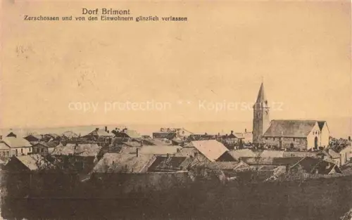 AK / Ansichtskarte Brimont Fort-de-Brimont REIMS 51 Marne Zerschossen und von den Einwohnern gaenzlich verlassen