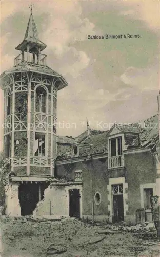 AK / Ansichtskarte Brimont Fort-de-Brimont REIMS 51 Marne Schloss Château Ruines Grande Guerre Truemmer 1. Weltkrieg Karte Nr. 698