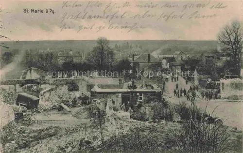 AK / Ansichtskarte St-Marie-a-Py Sainte-Marie-a-Py Suippes 51 Marne Ruines Grande Guerre Truemmer 1. Weltkrieg Karte Nr. 277