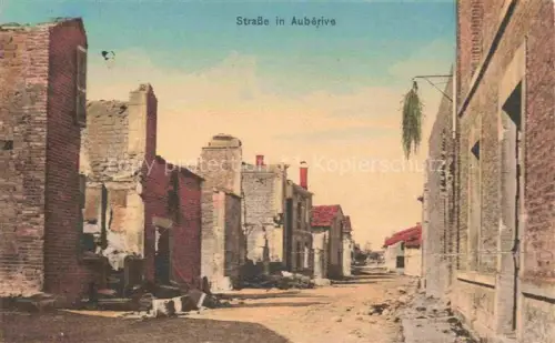 AK / Ansichtskarte Auberive-sur-Suippe REIMS 51 Marne Ruines Grande Guerre Truemmer 1. Weltkrieg