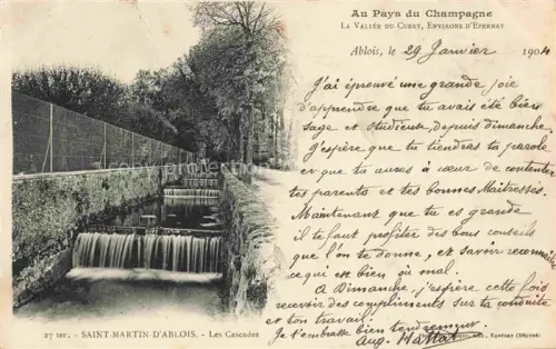 AK / Ansichtskarte Saint-Martin-d Ablois Epernay 51 Marne Les Cascades