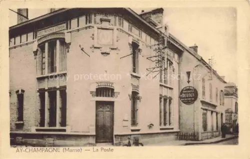 AK / Ansichtskarte Ay-Champagne  EPERNAY 51 Marne La Poste