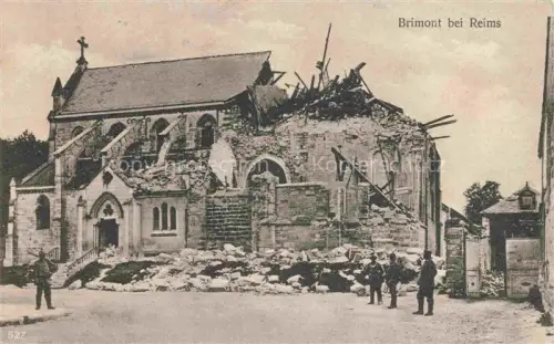 AK / Ansichtskarte Brimont Fort-de-Brimont REIMS 51 Marne Kirche Eglise Ruines Grande Guerre Truemmer 1. Weltkrieg