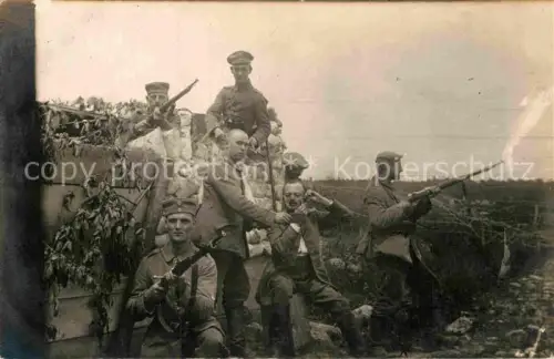 AK / Ansichtskarte Reichackersattel Reichsackerkopf Munster 68 Haut-Rhin Schuetzengraben WK1 Rasur Langwaffen 10.Kompanie