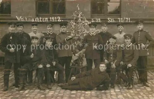 AK / Ansichtskarte TRIER Gruppenfoto Kaserne Weihnachten