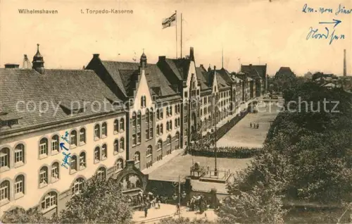 AK / Ansichtskarte Wilhelmshaven WK1 Kasernr Torpedo