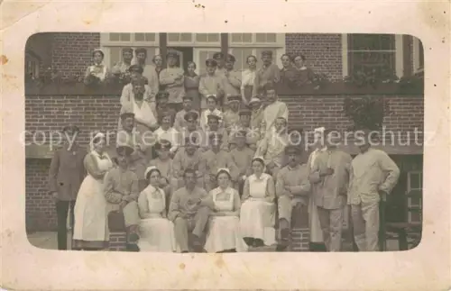 AK / Ansichtskarte Geestemuende Bremerhaven Lazarett WK1 Rotes Kreuz