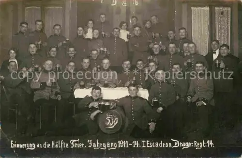 AK / Ansichtskarte COLMAR 68 Haut-Rhin Gruppenfoto Escadron Dragoner Regiment 14 WK1