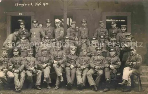 AK / Ansichtskarte Koenigsbrueck Sachsen Reichswehr Gruppenfoto
