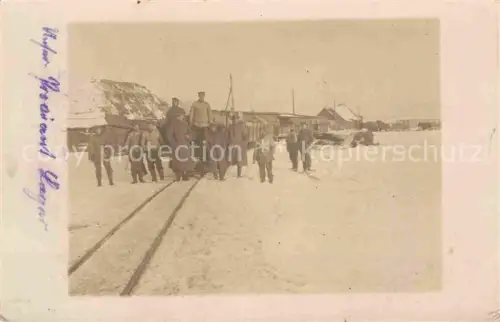 AK / Ansichtskarte Feldbahn Russland 