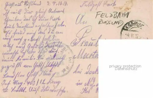 AK / Ansichtskarte Feldbahn Russland 