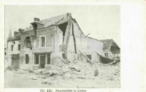 AK / Ansichtskarte Loivre REIMS 51 Marne Hausansicht Ruines Grande Guerre Truemmer 1. Weltkrieg Karte Nr. 111